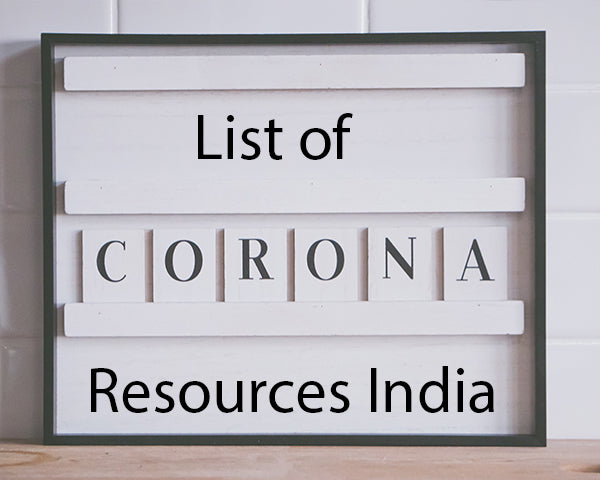List of Covid Emergency Resources: India
